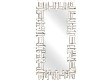 MIROIR CRISTAL PVC ARGENT HM841230