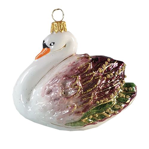 Christmas ornament - Rosa swan