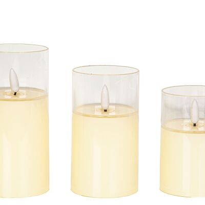 SET 3 ELECTRIC CANDLES HM841264