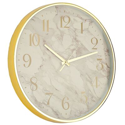 GOLDEN/MARBLE WHITE PVC WATCH AA 5V HM919833