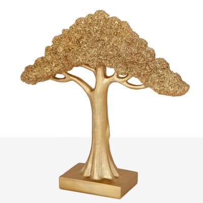 ALBERO IN RESINA DORATA 34X9X33CM HM1021115