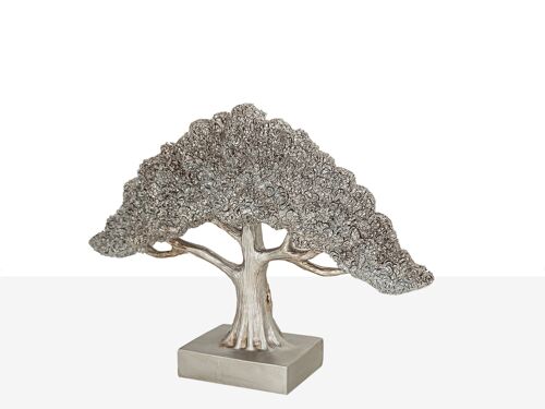 ARBOL RESINA PLATEADO 31X8X22CM HM1021116