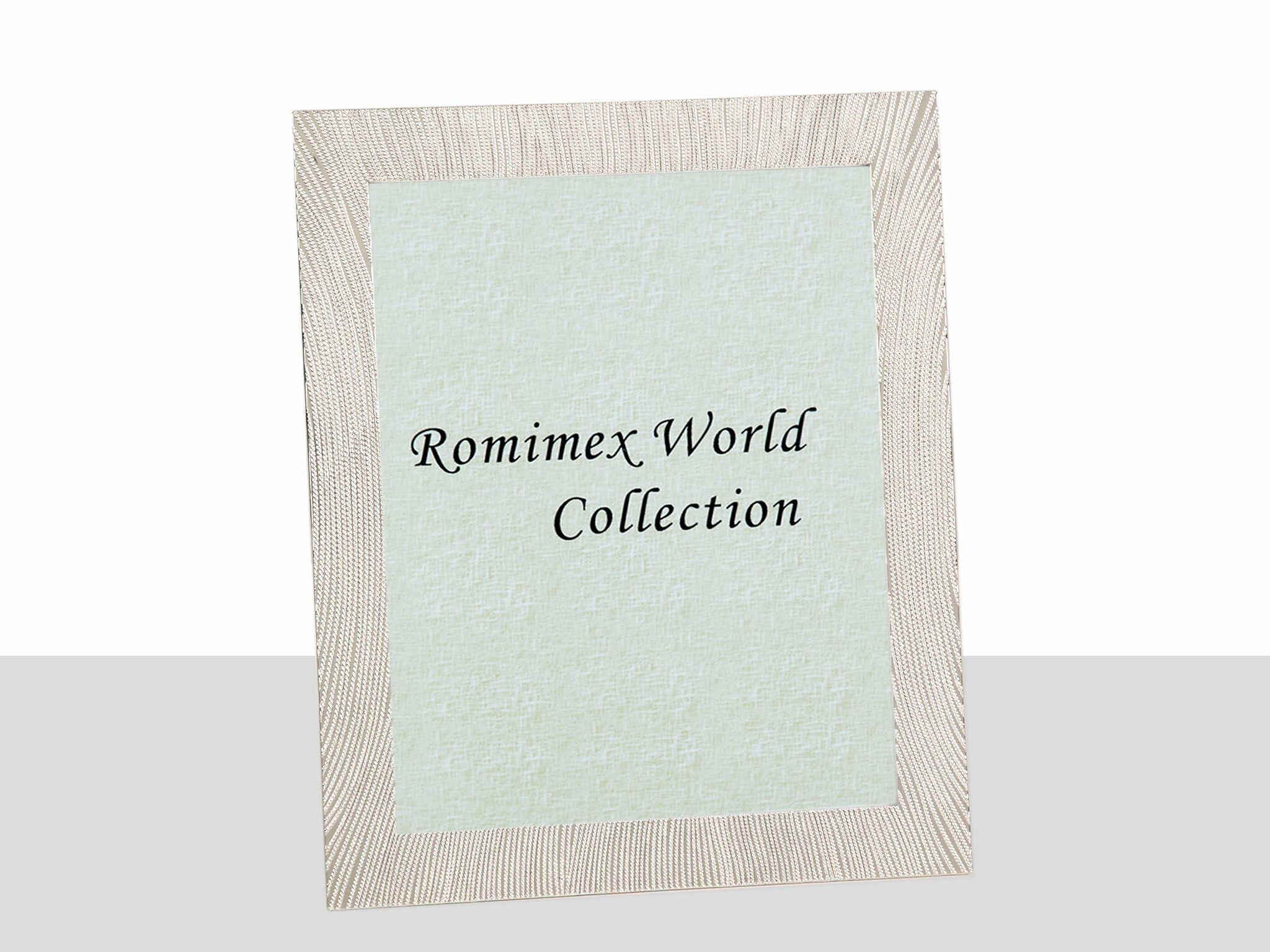 PORTAFOTO IN METALLO RIGATO HM1830020