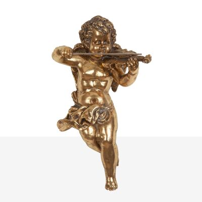 GOLDENE HARZ-ENGELFIGUR 25X0X25CM HM1921106