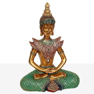 FIGURINE DE BOUDDHA ASSIS EN RÉSINE HM1921121
