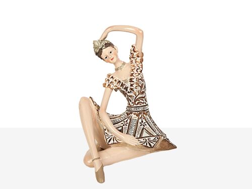 FIGURA BAILARINA RESINA 9X12X13CM HM1921129