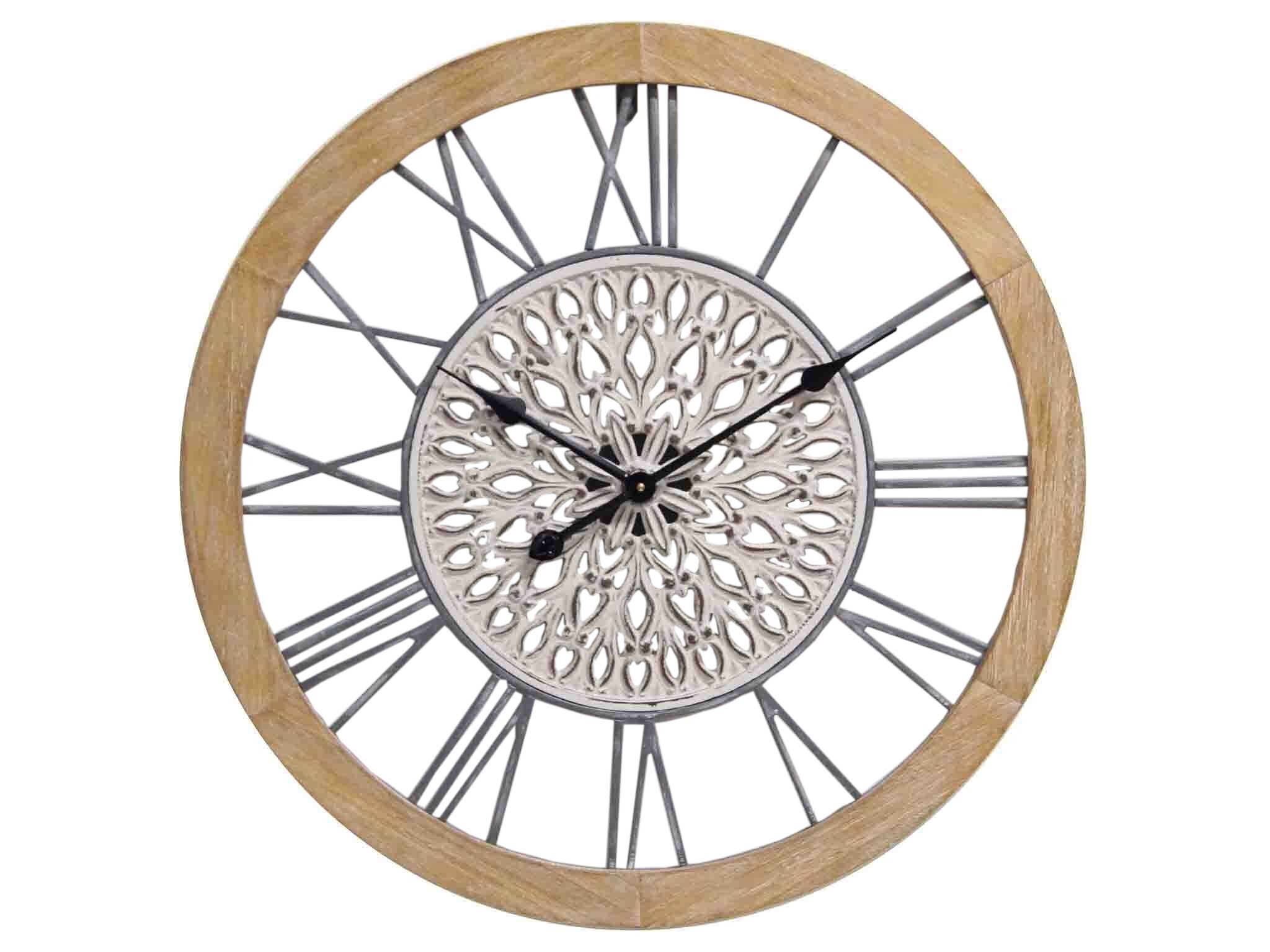 OROLOGIO DA PARETE IN METALLO/LEGNO HM2321006