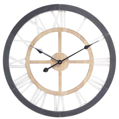 HORLOGE MURALE EN BOIS HM2321013