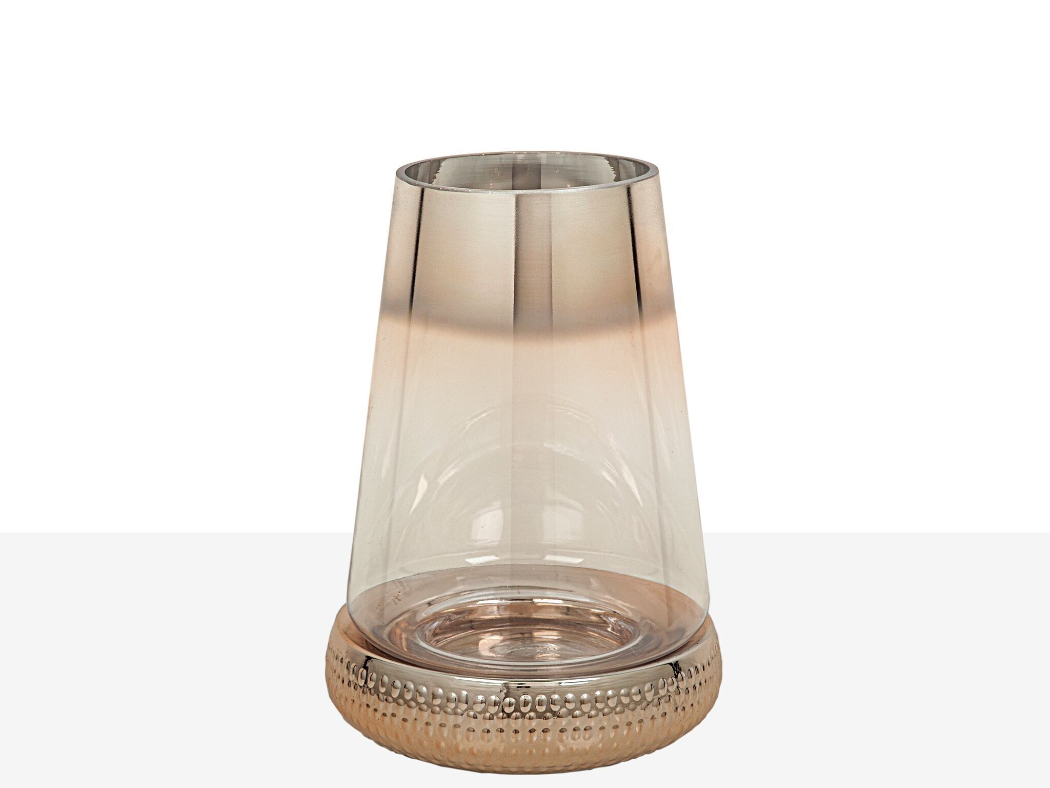 VASO IN VETRO TRANS/ORO HM2621021