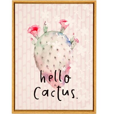 CACTUS PAINTING WITH FRAME 40X30X0CM HM4018323