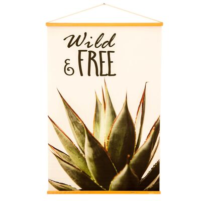 CACTUS BANNER CANVAS 90X60X0CM HM4018356