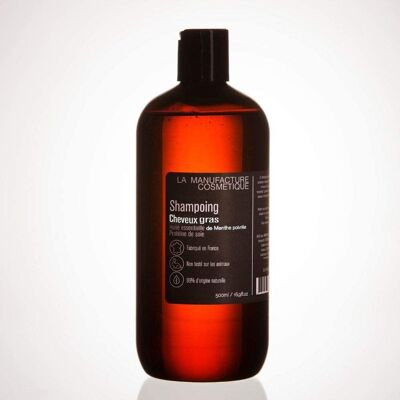 Shampoo Capelli Grassi 500 ml 99% Origine Naturale 🇫🇷