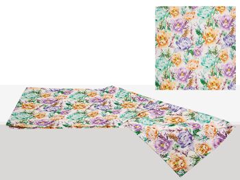 CHEMIN DE TABLE IMPRIMÉ 50% POLYESTER 50% COTON 35X1X150CM HM4922062