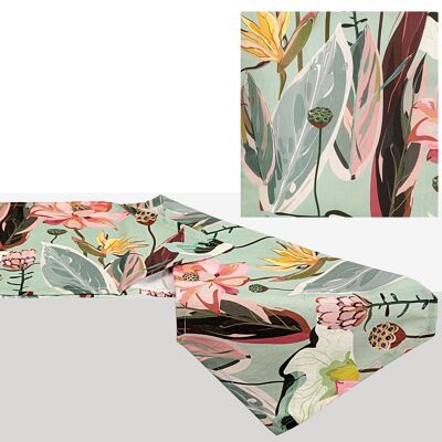 PRINTED TABLE RUNNER 50% POLYESTER 50% COTTON HM4922082