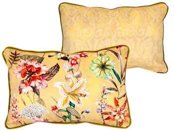 CORDON DE COUSSIN RÉVERSIBLE IMPRIMÉ JAUNE POLIE 400 30X12X45CM HM4922701