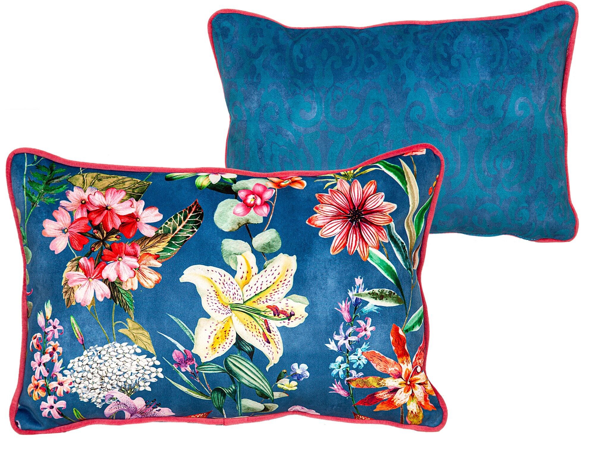 CUSCINO REVERSIBILE STAMPATO CORDA BLU.POLI 400 HM4922721