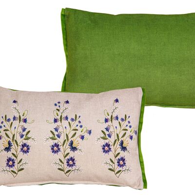 PRINTED REVERSIBLE CUSHION. POLYEST CORD EMBROIDERY 40 HM4922751