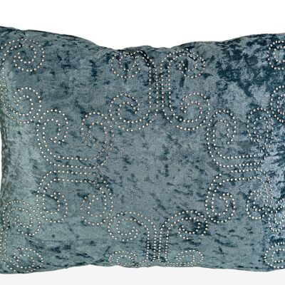 NIGHT BLUE VELVET CUSHION WITH SILVER 350 GRMS HM8411671