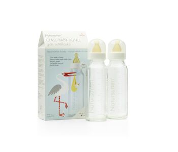 Natursutten lot de deux bouteilles en verre 240 ml 1