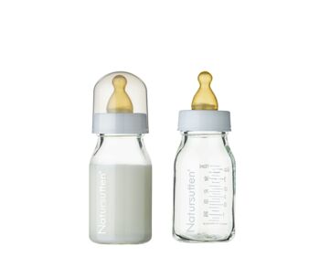 Natursutten set de deux gourdes en verre 110 ml 1