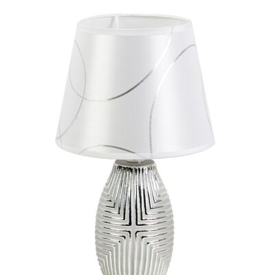 SILVER CERAMIC LAMP WITH SCREEN HM8521138