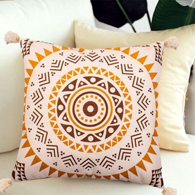CUSHION WITH TASSELS 45%COTTON+55%POLYESTER (500GRMS RE HM8521205