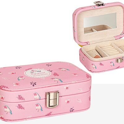 JOYERO FLORECITAS ROSA PVC HM8521249