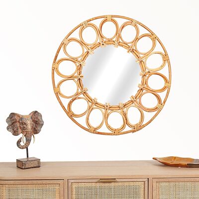 RDDO MIRROR. NATURAL RATTAN 50X4X50CM HM8521258