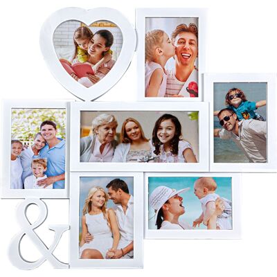 PORTAFOTOS MULTIPLE ARBOL PVC BLANCO HM8521297
