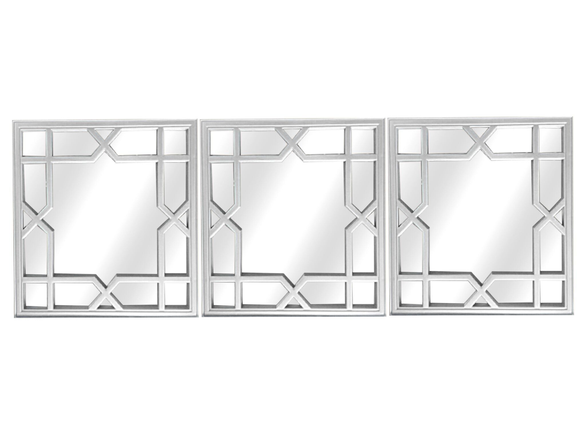 SET 3 SPECCHIETTI IN PVC ARGENTO HM8521313