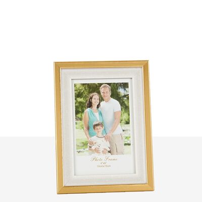 PORTAFOTO MADERA FILO DORADO HM91940810