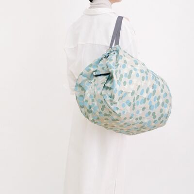 Shupatto compact foldable shopping bag size L - Hailstones (Arare)