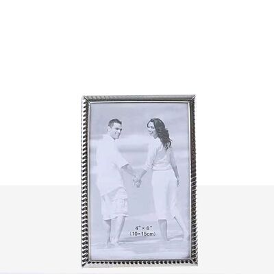 SILVER METAL PHOTO FRAME 10X15X0CM HM852134810