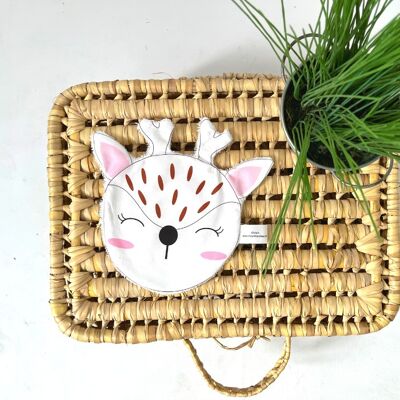 Lingette lavable en forme de biche