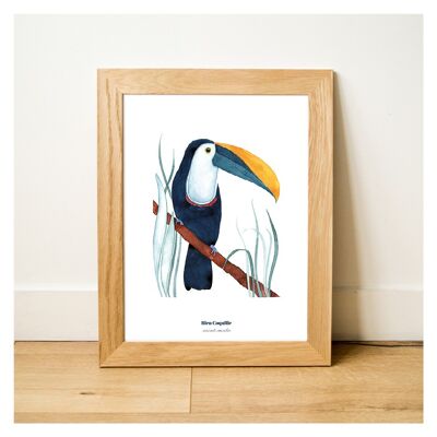 Papeterie Affiche Déco 30 x 40 cm - Le Toucan Bleu