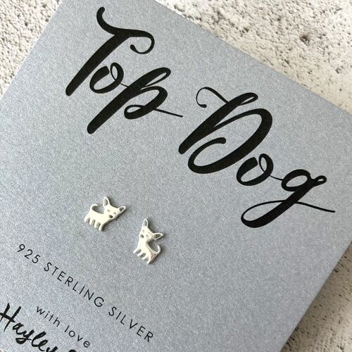 Chihuahua Sterling Silver Earrings