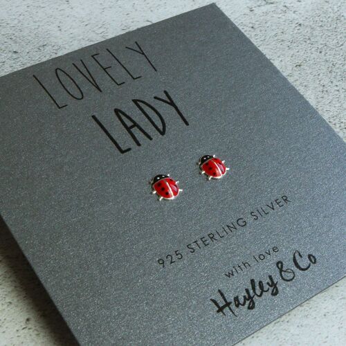 Lady Bird Sterling Silver Earrings