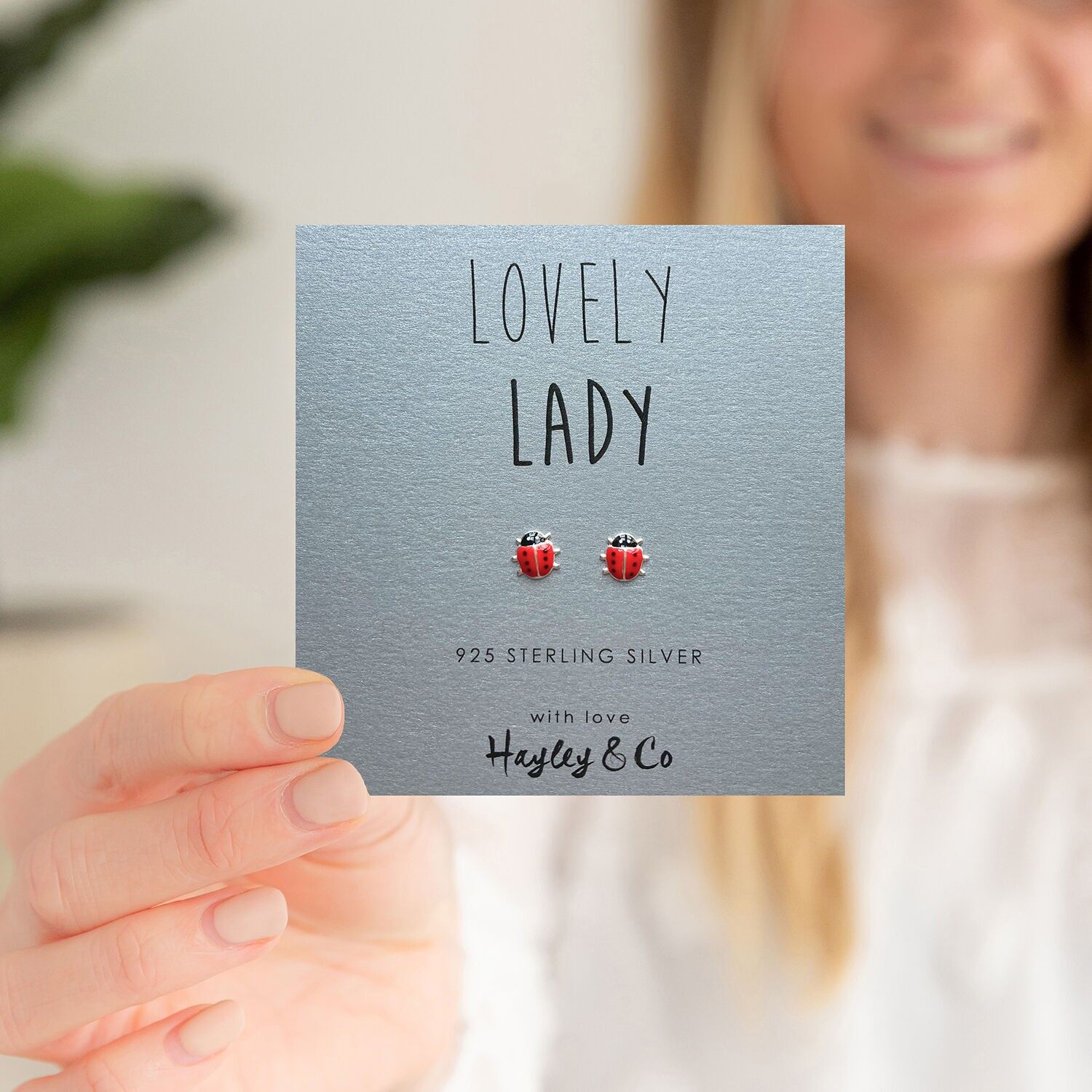 Orecchini Lady Bird in argento sterling