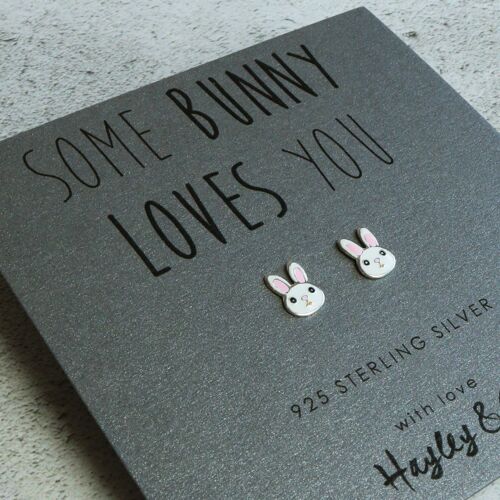 Sterling Silver Bunny Rabbit Earrings