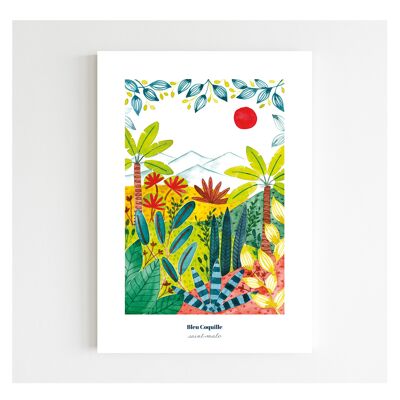 Poster decorativo di cancelleria 14,8 x 21 cm - Bellezze vegetali
