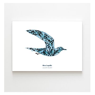 Papeterie Affiche Déco 14.8 x 21 cm - La Mouette Bleue