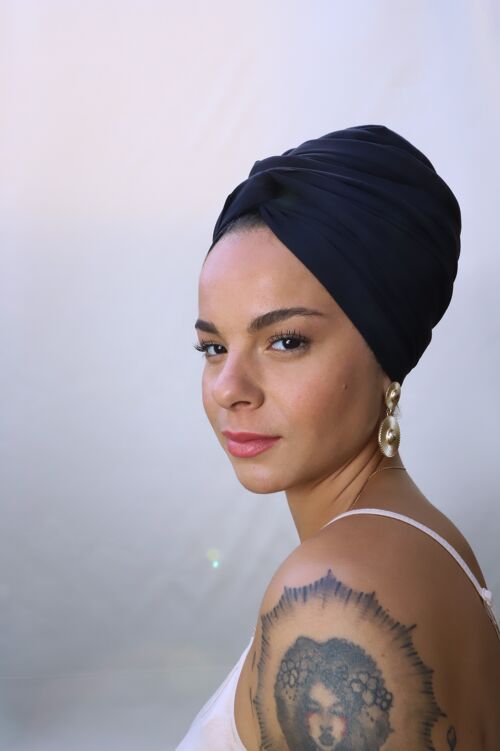 Archie Crown - bonnet lined with satin ideal for hair loss, chemotherapy, alopecia, textured hair
