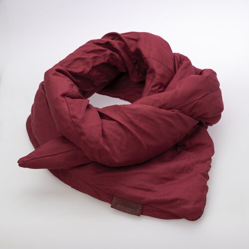 Foulard duvet de canard Rouge