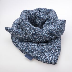 Foulard duvet de canard Treillis Bleu