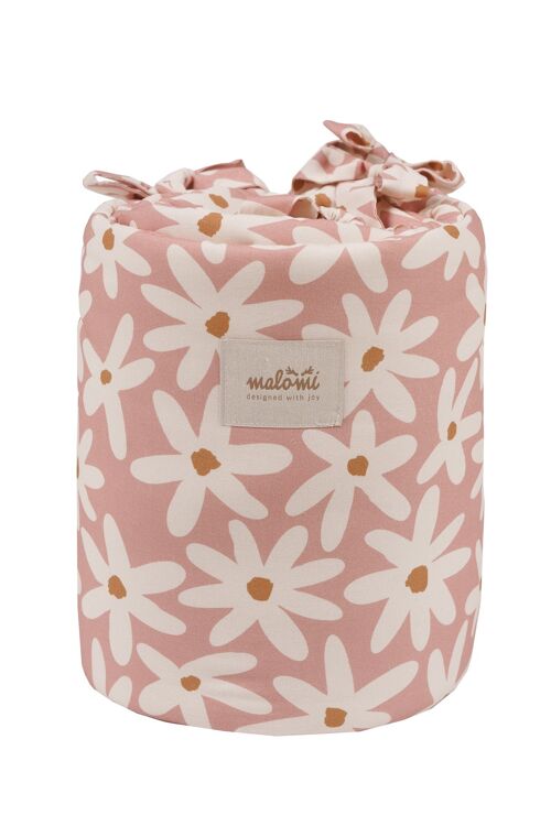 COT BUMPER - BLUSH DAISIES S-0-3 years