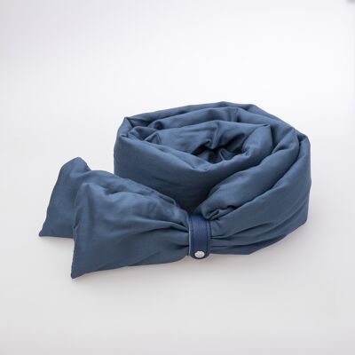 Schal aus Entendaunen Blau