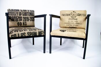 Chaise longue de sac de café 7