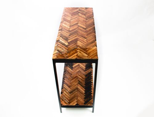 Chevron Console Table