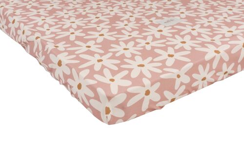 COTTON BEDSHEET BLUSH DAISIES S-0-2 years