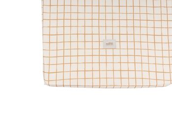 DRAP COTON CARREAUX CAMEL S-0-2 ans 2